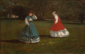 A Game of Croquet by Winslow Homer