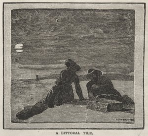 A Littoral Tile by Winslow Homer