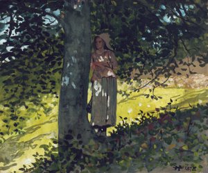 A Shady Spot, Houghton Farm by Winslow Homer