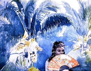 A Spanish Girl with a Fan