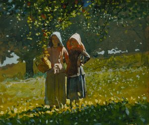 Apple Picking by Winslow Homer