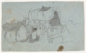 Army Wagon and Mule by Winslow Homer