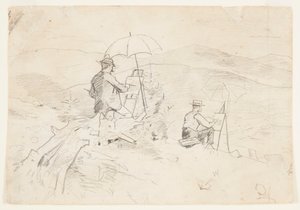 Artists Sketching in the White Mountains