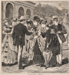At the Spring: Saratoga, from Hearth and Home, August 28, 1869 by Winslow Homer