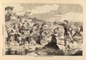 August in the Country--The Sea-Shore, from Harper