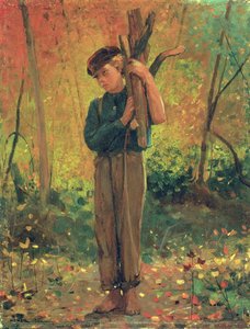 Boy Holding Logs, 1873 by Winslow Homer