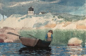Boy in Boat, Gloucester by Winslow Homer
