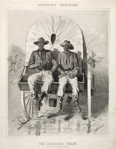 Campaign Sketches: The Baggage Train by Winslow Homer