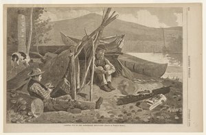 Camping Out on the Adirondack Mountains by Winslow Homer