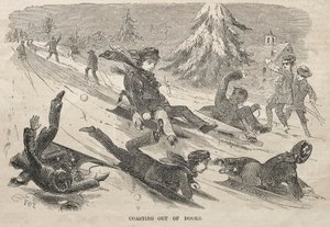 Coasting Out of Doors by Winslow Homer