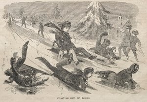 Coasting Out of Doors by Winslow Homer