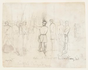 Col. Dwight Inspecting His Regiment