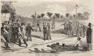 Cricket Players on Boston Common by Winslow Homer