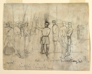 Colonel William Dwight, Jr. Inspecting His Regiment, 1862 by Winslow Homer