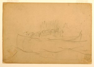 A Dory Filled with Men, 1881-82 by Winslow Homer