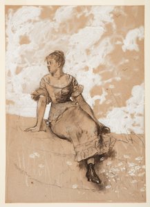 A Seated Girl; study for 