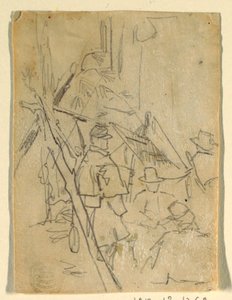 An Army Encampment, 1862 by Winslow Homer