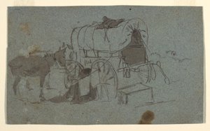 An Army Wagon and Mule, ca. 1862 by Winslow Homer