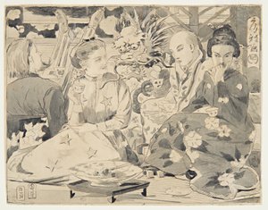 International Tea Party, ca. 1867 by Winslow Homer