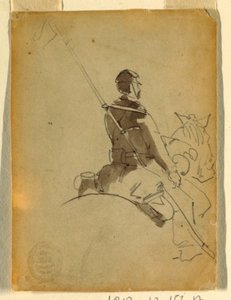 Lancer on Horseback, 1862 by Winslow Homer