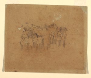 Lifeboat with Carriage (Study for "The Wreck"), 1895–96 [or possibly 1881] by Winslow Homer