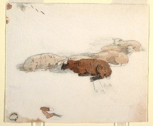 Sheep Resting, 1878 by Winslow Homer