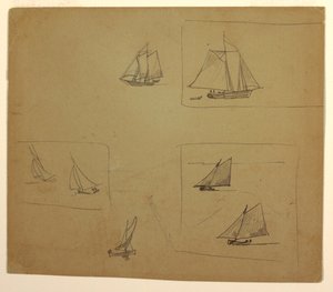 Sketches of Sailing Craft, 1881–82 by Winslow Homer
