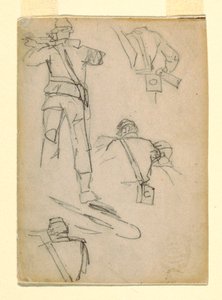Studies of Soldiers Taking Aim, 1862 by Winslow Homer
