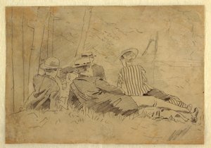 Study for "The Fishing Party", ca. 1869 by Winslow Homer