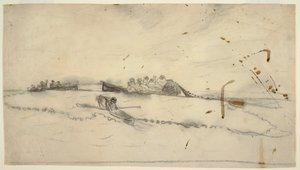 Three Boats with Fishermen Setting Out a Net, 1881-82 by Winslow Homer
