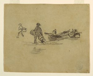 Two Fishermen, England, 1881–82 by Winslow Homer