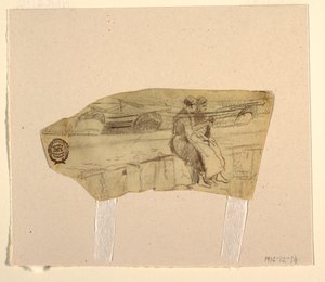 Two Women Seated on a Wall, Cullercoats, England, 1881–82 by Winslow Homer