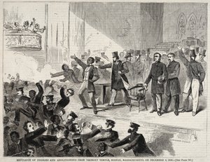 Expulsion of Negroes and Abolitionists from Tremont Temple, Boston, Massachusetts, on December 3, 1860 by Winslow Homer