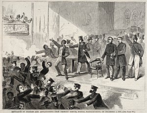 Expulsion of black people and Abolitionists from Tremont Temple, Boston, Massachusetts by Winslow Homer