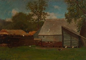 Farmyard with Ducks and Chickens by Winslow Homer