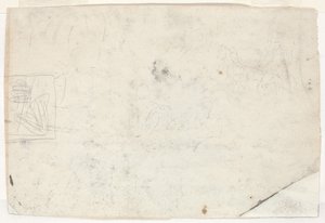 Figure on Horseback and Other Studies (verso)