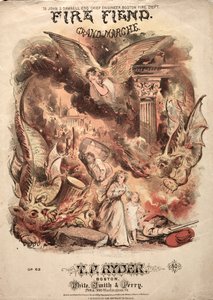Fire Fiend - Sheet Music Cover by Winslow Homer