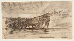 Fishermen Beaching a Boat, Cullercoats, England by Winslow Homer