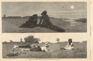 Flirting on the Sea-Shore and on the Meadow, from Harper by Winslow Homer