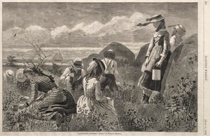 Gathering Berries, 1874 by Winslow Homer