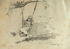 Girl on a Swing, 1879 by Winslow Homer