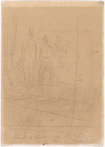 Grant and Lincoln at City Point, Virginia by Winslow Homer