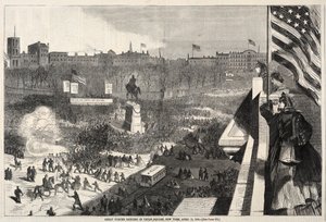 Great Sumter Meeting in Union Square, New York, April 11, 1863 by Winslow Homer