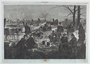 Halt of a Wagon-train, from Harper