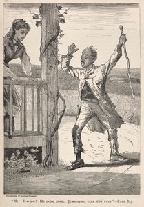 Hi! H-O-O-O! He Done Come. Jumboloro Tell You First. by Winslow Homer