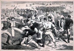 Holiday in Camp - Soldiers Playing “Football”, from Harper