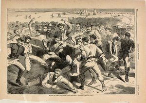Holiday in Camp—Soldiers Playing Football by Winslow Homer