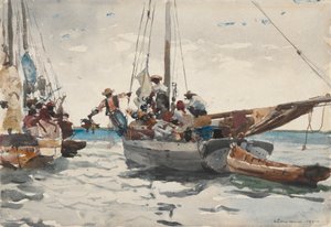 Market Scene, Nassau by Winslow Homer