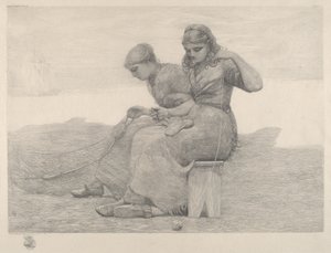 Mending Nets by Winslow Homer