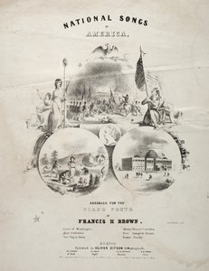 National Songs of America - Sheet Music Cover by Winslow Homer